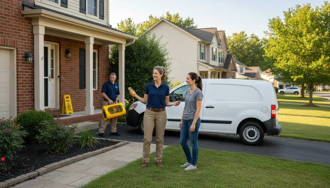 Water restoration image for Dehumidification And Cleanup Services in Monticello, IN